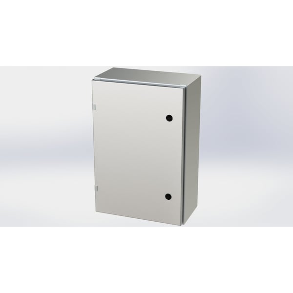 1/4 Turn Latch Electrical Enclosures, 24 in H, 8 in D, 16 in W, NEMA 3R, 4, 4X, 12, 13